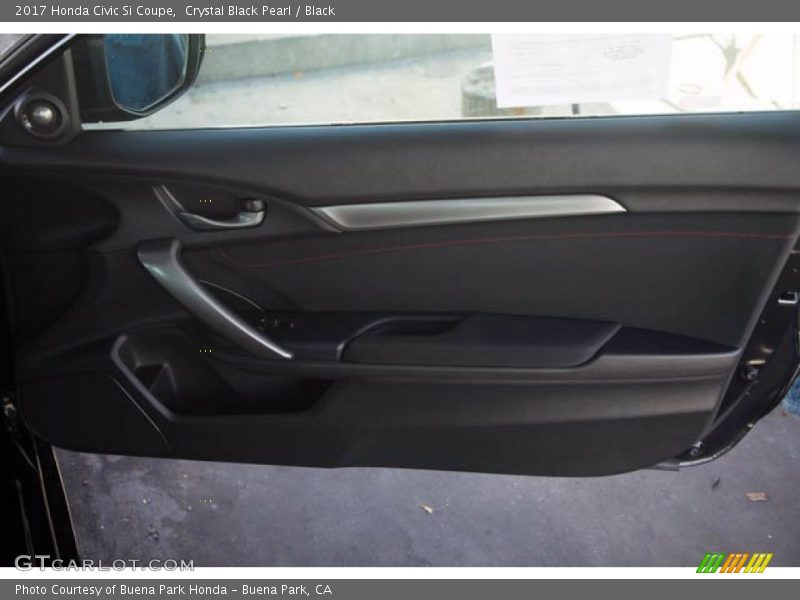Crystal Black Pearl / Black 2017 Honda Civic Si Coupe