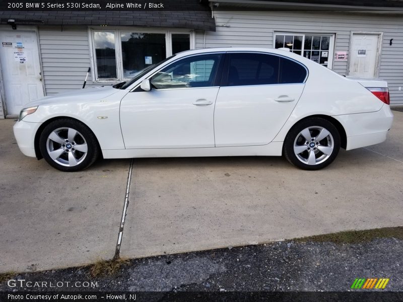 Alpine White / Black 2005 BMW 5 Series 530i Sedan