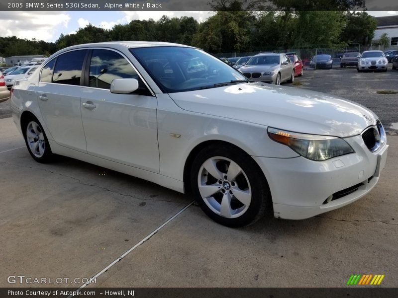 Alpine White / Black 2005 BMW 5 Series 530i Sedan