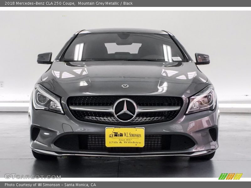 Mountain Grey Metallic / Black 2018 Mercedes-Benz CLA 250 Coupe