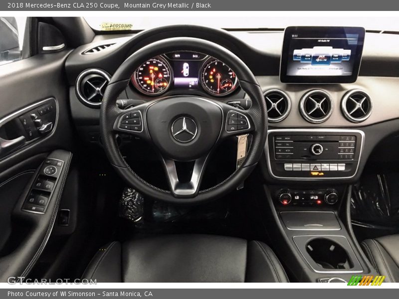 Mountain Grey Metallic / Black 2018 Mercedes-Benz CLA 250 Coupe