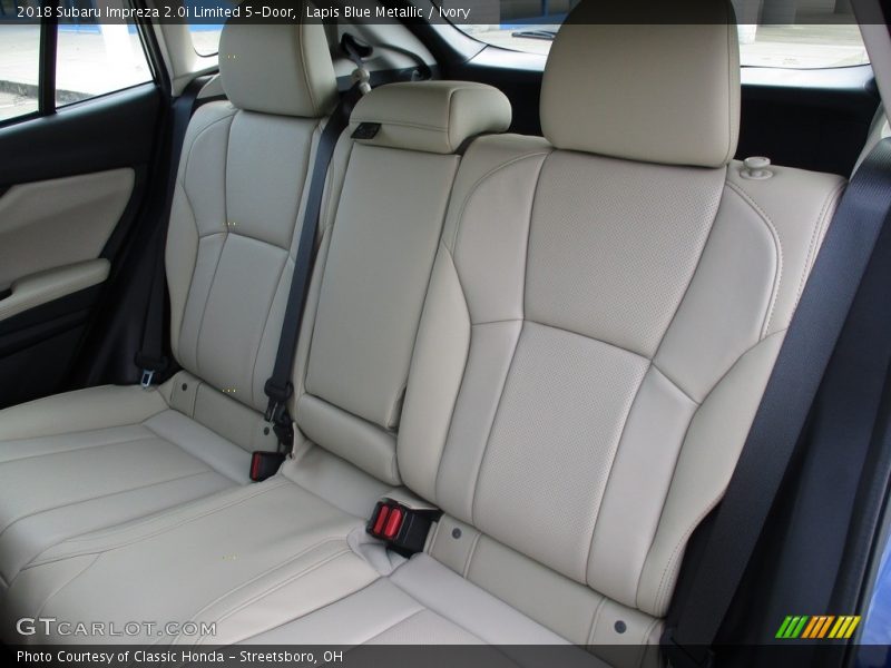 Rear Seat of 2018 Impreza 2.0i Limited 5-Door