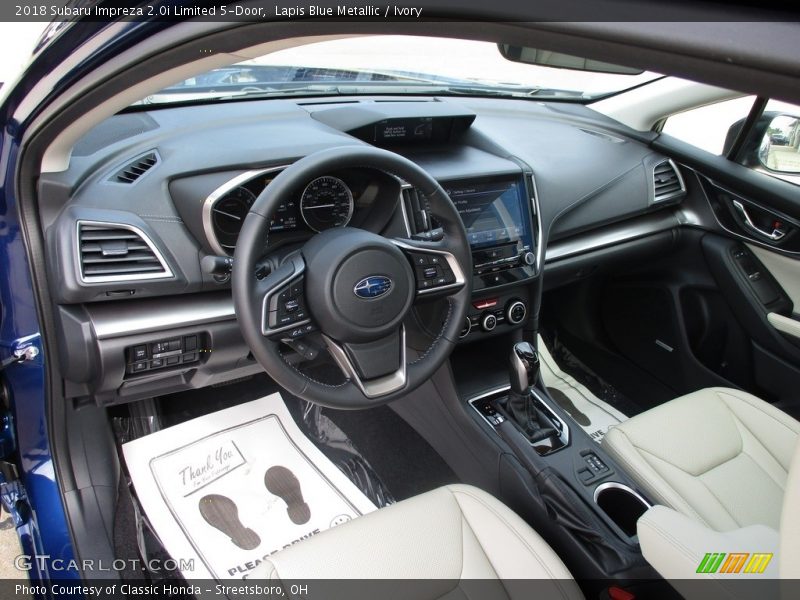  2018 Impreza 2.0i Limited 5-Door Ivory Interior