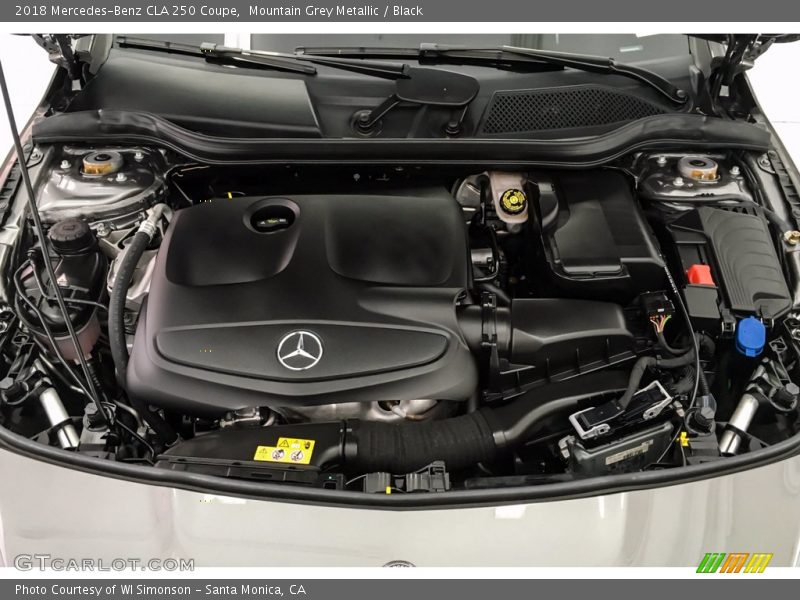 Mountain Grey Metallic / Black 2018 Mercedes-Benz CLA 250 Coupe
