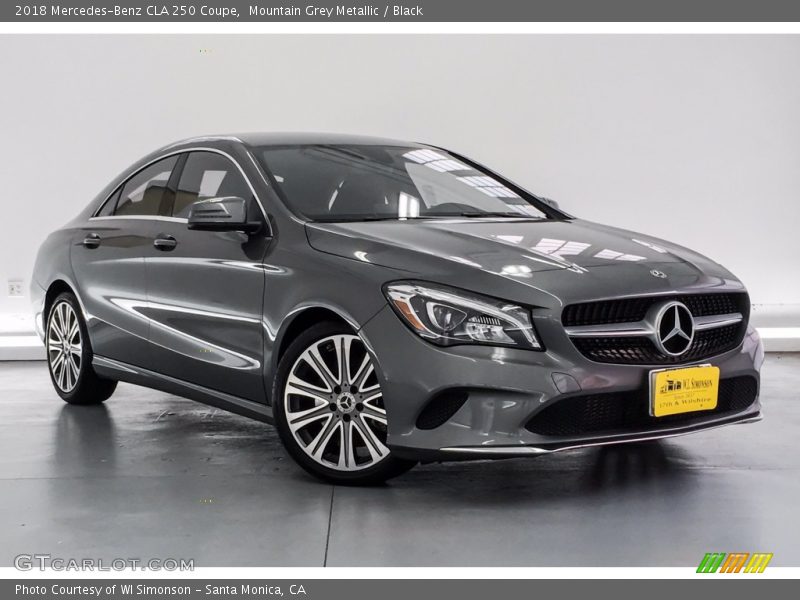 Mountain Grey Metallic / Black 2018 Mercedes-Benz CLA 250 Coupe