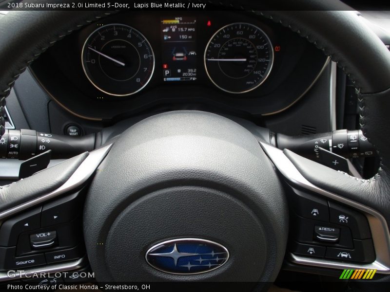 Lapis Blue Metallic / Ivory 2018 Subaru Impreza 2.0i Limited 5-Door