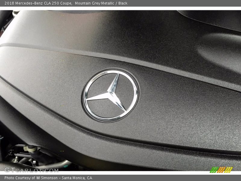 Mountain Grey Metallic / Black 2018 Mercedes-Benz CLA 250 Coupe