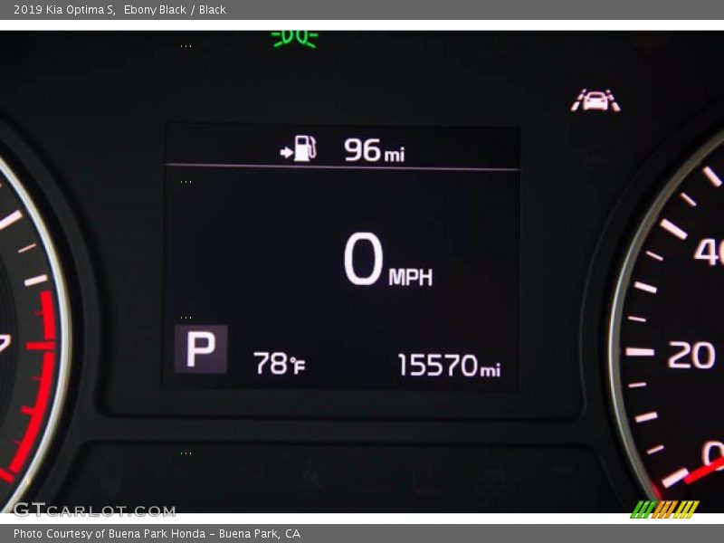 Ebony Black / Black 2019 Kia Optima S