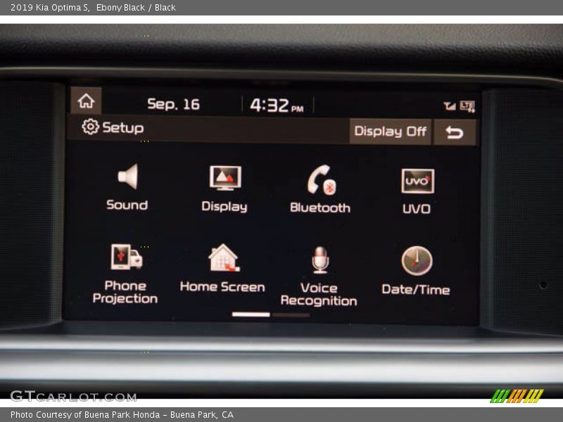 Ebony Black / Black 2019 Kia Optima S