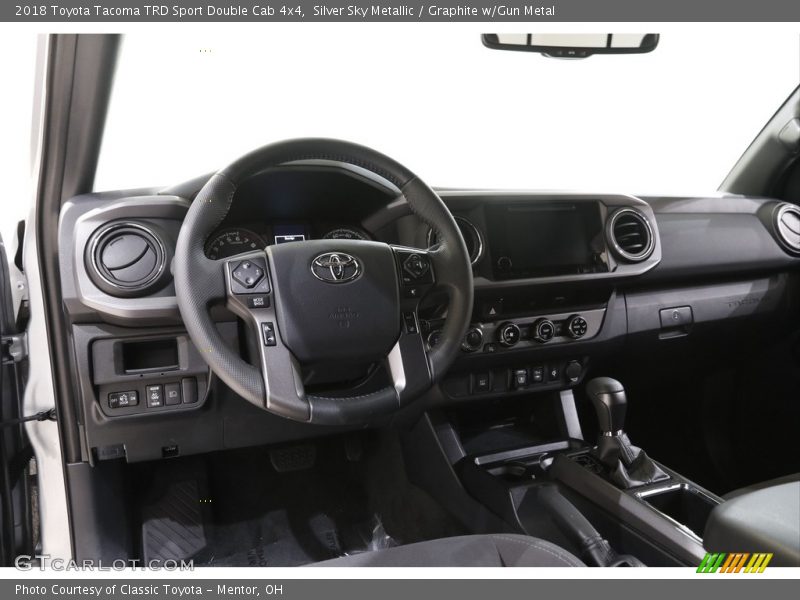 Silver Sky Metallic / Graphite w/Gun Metal 2018 Toyota Tacoma TRD Sport Double Cab 4x4