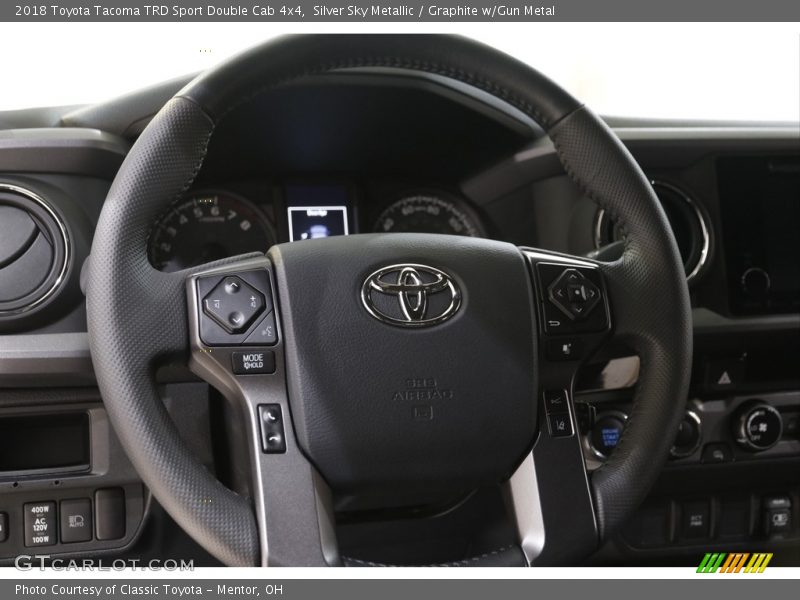 Silver Sky Metallic / Graphite w/Gun Metal 2018 Toyota Tacoma TRD Sport Double Cab 4x4