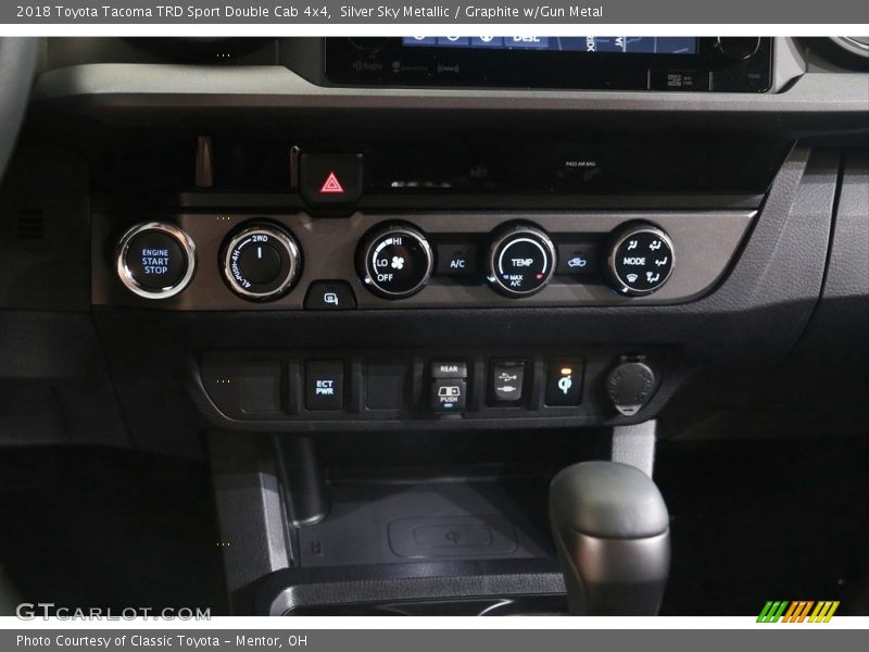 Silver Sky Metallic / Graphite w/Gun Metal 2018 Toyota Tacoma TRD Sport Double Cab 4x4