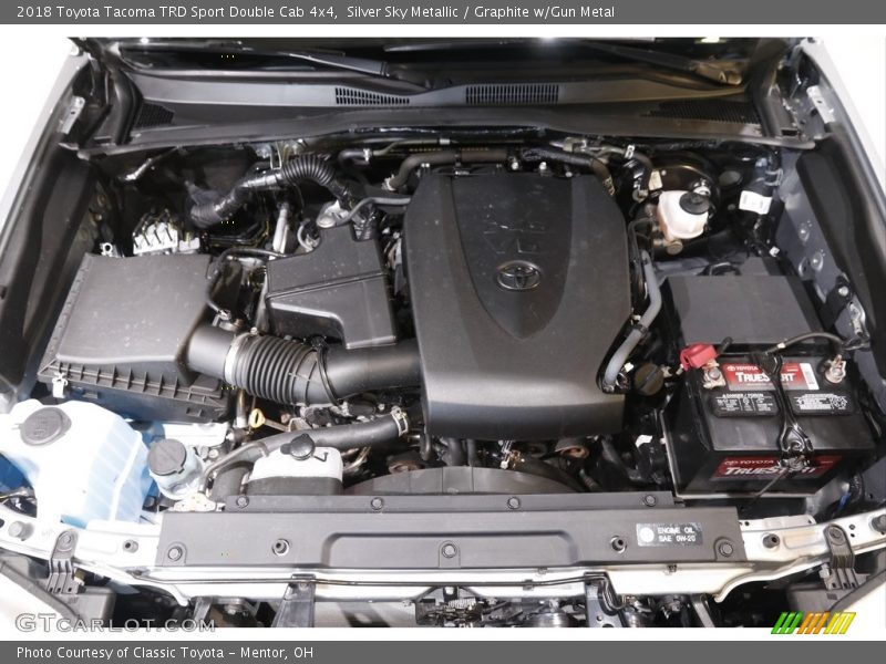 Silver Sky Metallic / Graphite w/Gun Metal 2018 Toyota Tacoma TRD Sport Double Cab 4x4