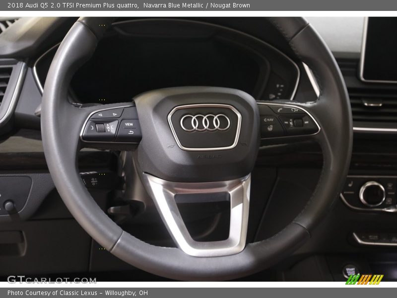 Navarra Blue Metallic / Nougat Brown 2018 Audi Q5 2.0 TFSI Premium Plus quattro