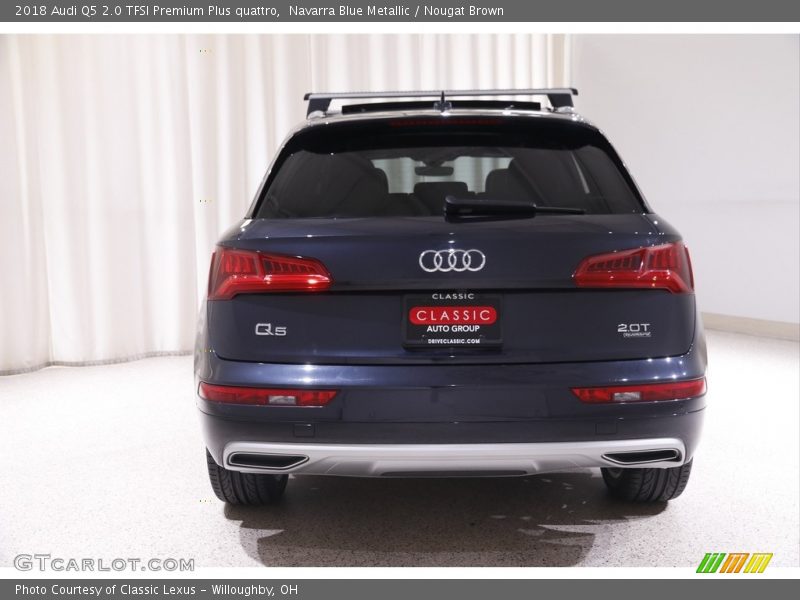 Navarra Blue Metallic / Nougat Brown 2018 Audi Q5 2.0 TFSI Premium Plus quattro