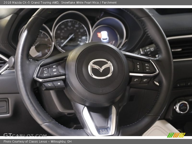 Snowflake White Pearl Mica / Parchment 2018 Mazda CX-5 Grand Touring AWD