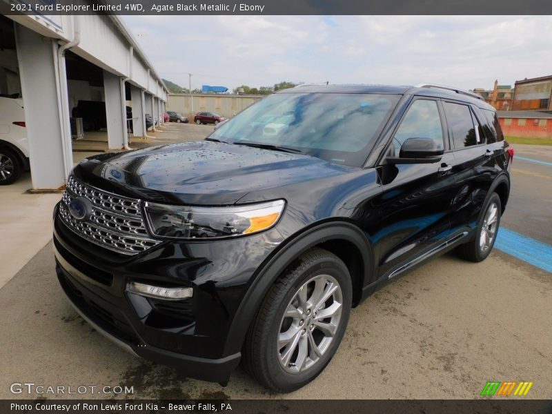 Agate Black Metallic / Ebony 2021 Ford Explorer Limited 4WD