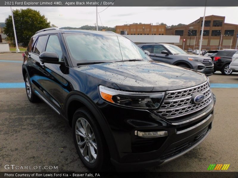 Agate Black Metallic / Ebony 2021 Ford Explorer Limited 4WD