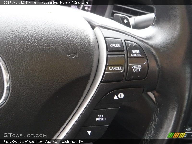 Modern Steel Metallic / Graystone 2017 Acura ILX Premium