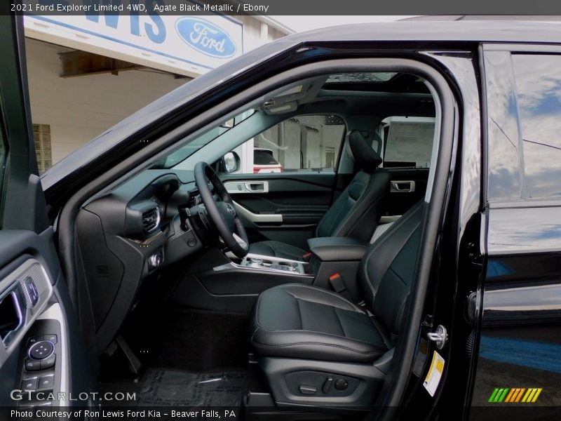 Agate Black Metallic / Ebony 2021 Ford Explorer Limited 4WD