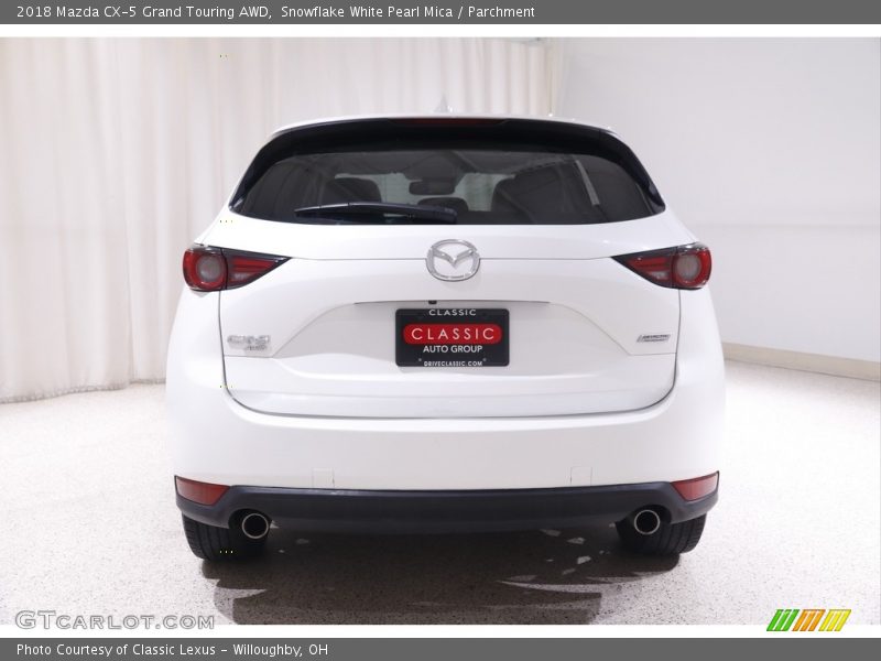 Snowflake White Pearl Mica / Parchment 2018 Mazda CX-5 Grand Touring AWD