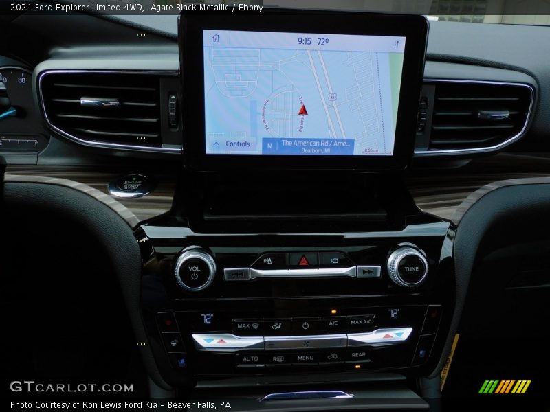 Agate Black Metallic / Ebony 2021 Ford Explorer Limited 4WD