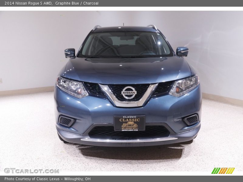 Graphite Blue / Charcoal 2014 Nissan Rogue S AWD