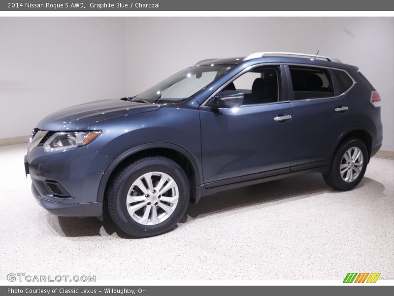 Graphite Blue / Charcoal 2014 Nissan Rogue S AWD