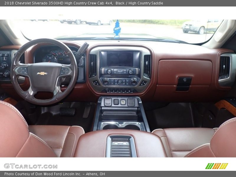 Dashboard of 2018 Silverado 3500HD High Country Crew Cab 4x4