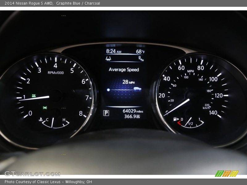 Graphite Blue / Charcoal 2014 Nissan Rogue S AWD
