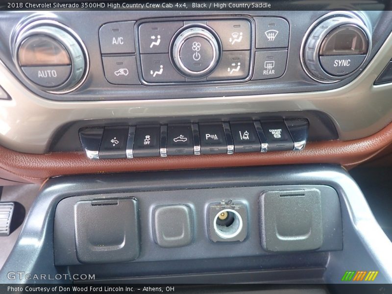 Controls of 2018 Silverado 3500HD High Country Crew Cab 4x4