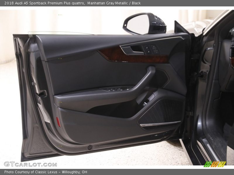 Manhattan Gray Metallic / Black 2018 Audi A5 Sportback Premium Plus quattro