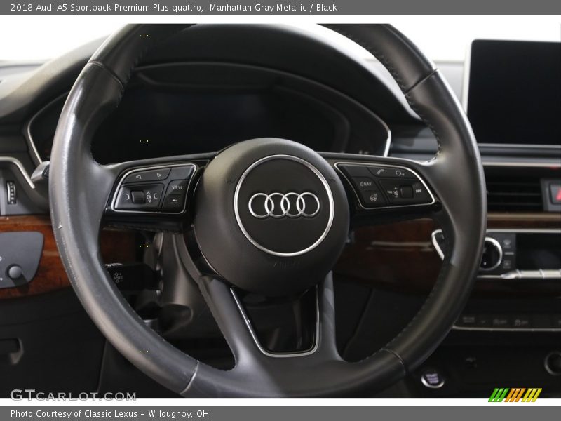 Manhattan Gray Metallic / Black 2018 Audi A5 Sportback Premium Plus quattro