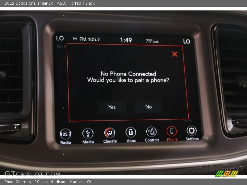 Torred / Black 2019 Dodge Challenger SXT AWD