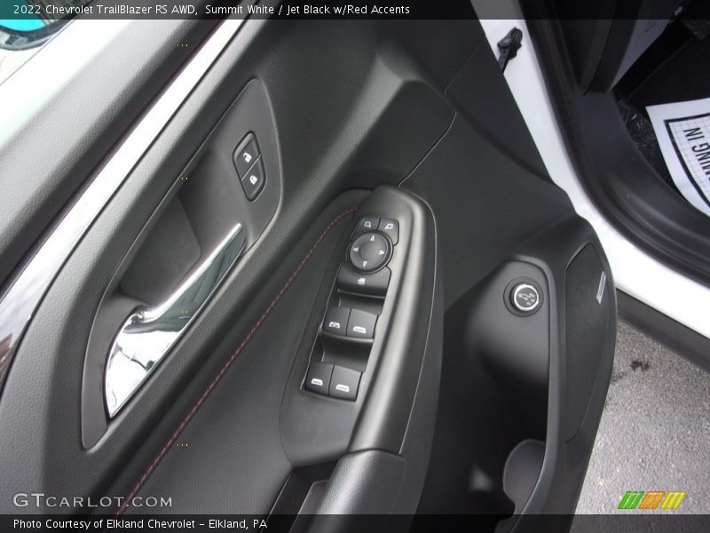 Summit White / Jet Black w/Red Accents 2022 Chevrolet TrailBlazer RS AWD