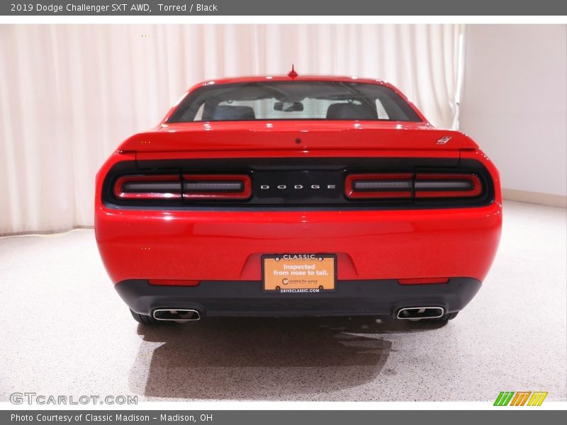 Torred / Black 2019 Dodge Challenger SXT AWD