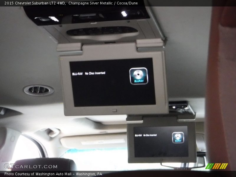 Champagne Silver Metallic / Cocoa/Dune 2015 Chevrolet Suburban LTZ 4WD