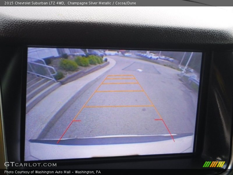 Champagne Silver Metallic / Cocoa/Dune 2015 Chevrolet Suburban LTZ 4WD