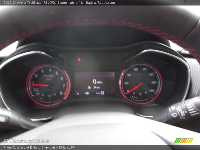 Summit White / Jet Black w/Red Accents 2022 Chevrolet TrailBlazer RS AWD