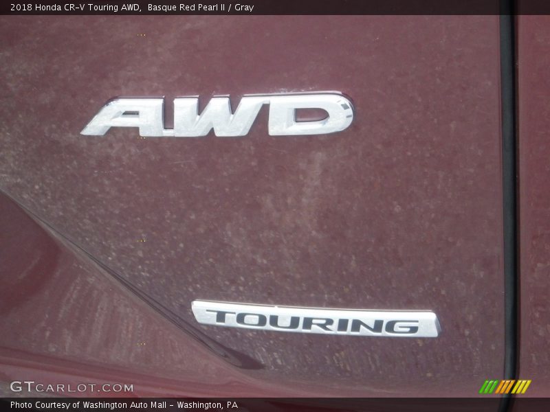 Basque Red Pearl II / Gray 2018 Honda CR-V Touring AWD