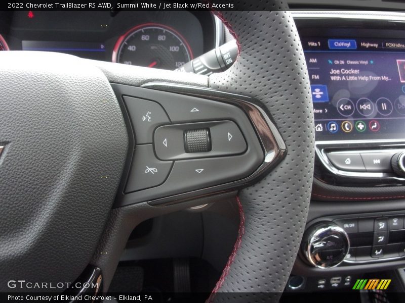 Summit White / Jet Black w/Red Accents 2022 Chevrolet TrailBlazer RS AWD