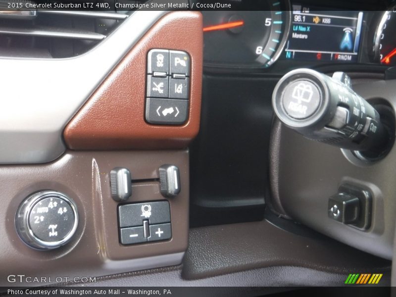Champagne Silver Metallic / Cocoa/Dune 2015 Chevrolet Suburban LTZ 4WD