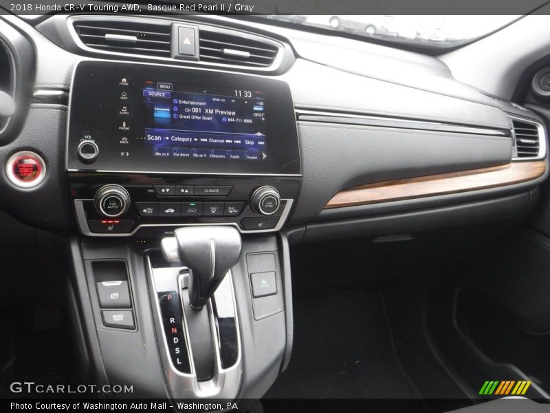 Basque Red Pearl II / Gray 2018 Honda CR-V Touring AWD
