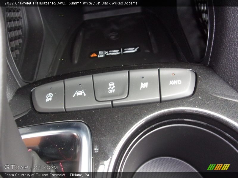 Summit White / Jet Black w/Red Accents 2022 Chevrolet TrailBlazer RS AWD