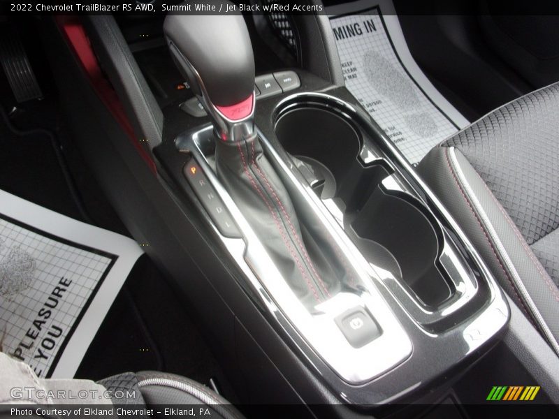 Summit White / Jet Black w/Red Accents 2022 Chevrolet TrailBlazer RS AWD