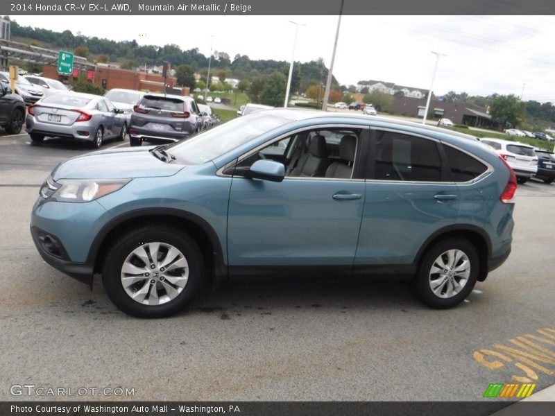 Mountain Air Metallic / Beige 2014 Honda CR-V EX-L AWD