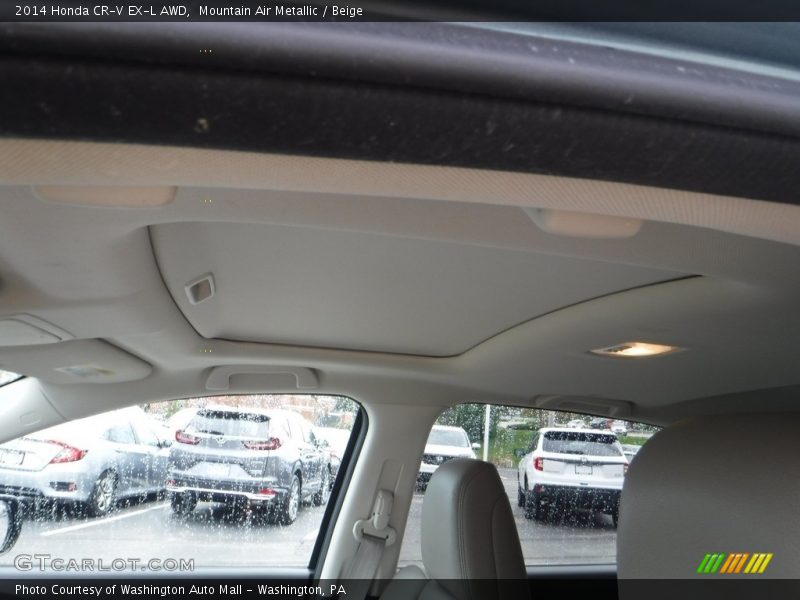Mountain Air Metallic / Beige 2014 Honda CR-V EX-L AWD