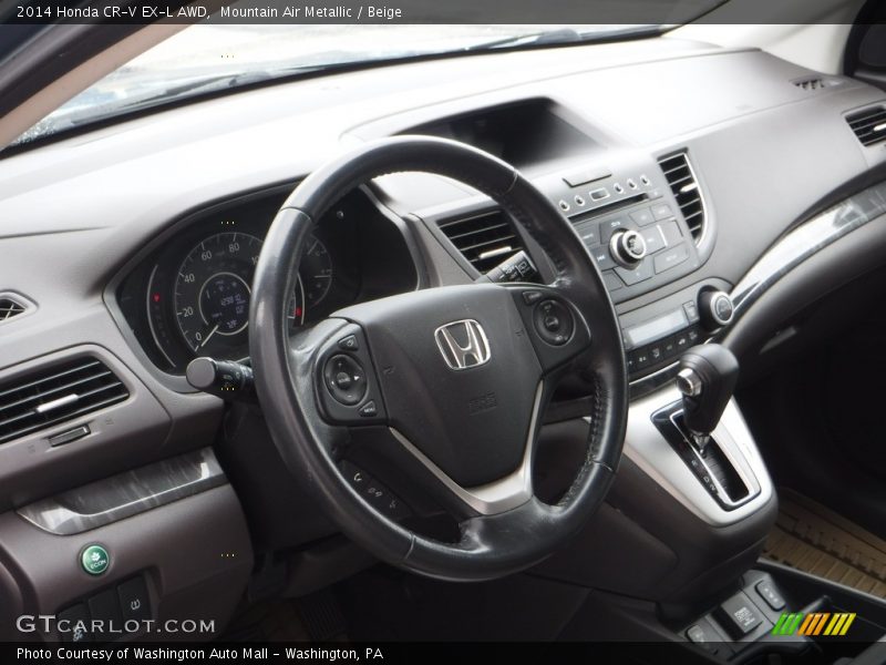 Mountain Air Metallic / Beige 2014 Honda CR-V EX-L AWD