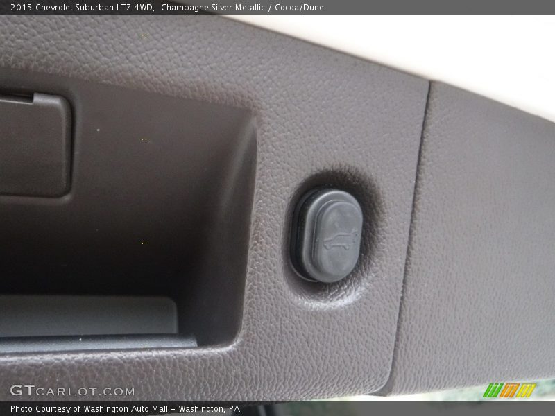 Champagne Silver Metallic / Cocoa/Dune 2015 Chevrolet Suburban LTZ 4WD