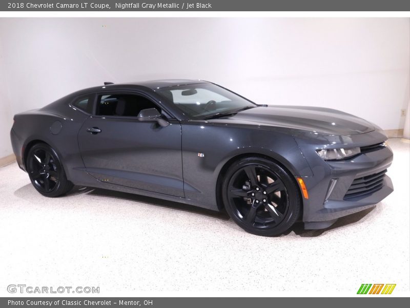 Nightfall Gray Metallic / Jet Black 2018 Chevrolet Camaro LT Coupe